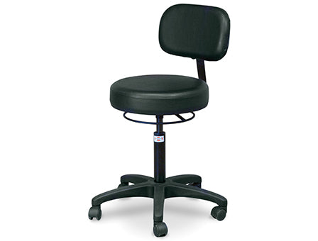 Hausmann Model 2156-707 Economy Air-Lift Stool with Backrest