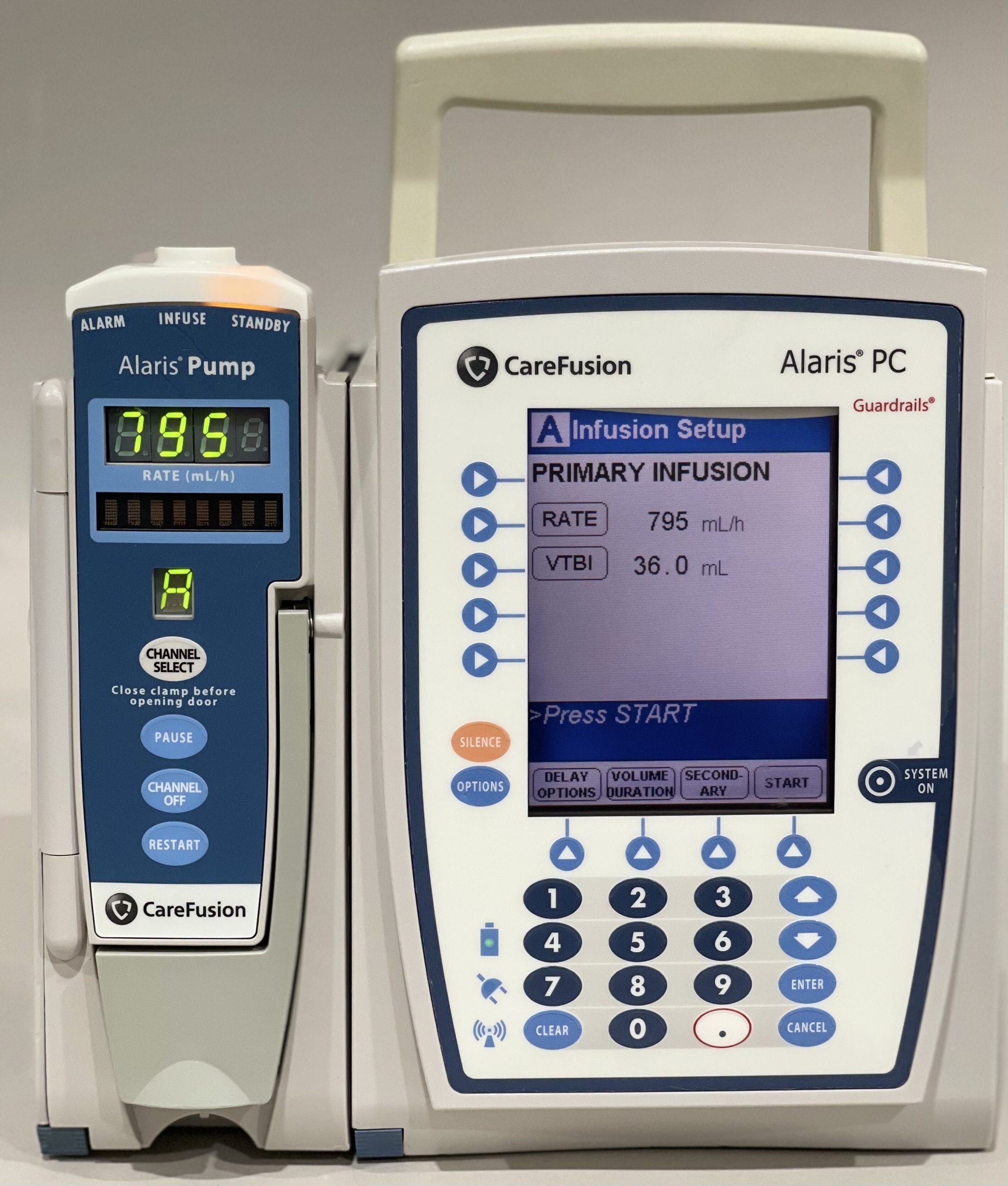 Alaris PC 8015 and 8100 IV Pump Combo