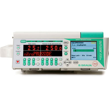 Braun Large Volume Infusion Pump System with Drug Library and Barcoding