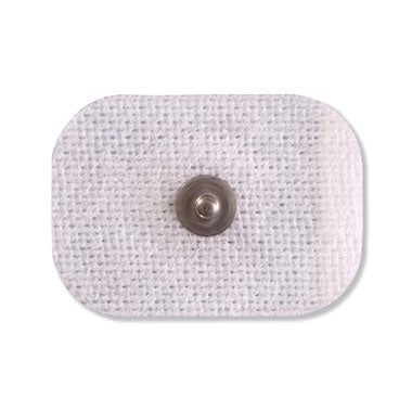 Rectangular White Cloth Wet Gel Medical ECG Electrode
