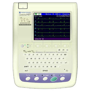Nihon Kohden 1950kv CardiofaxVET ECG / EKG Machine