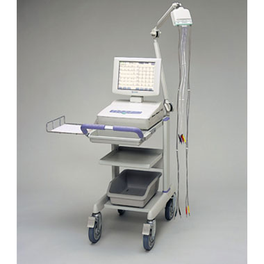 Nihon Kohden 1550R Cardiofax V Interpretive Resting ECG / EKG Machine