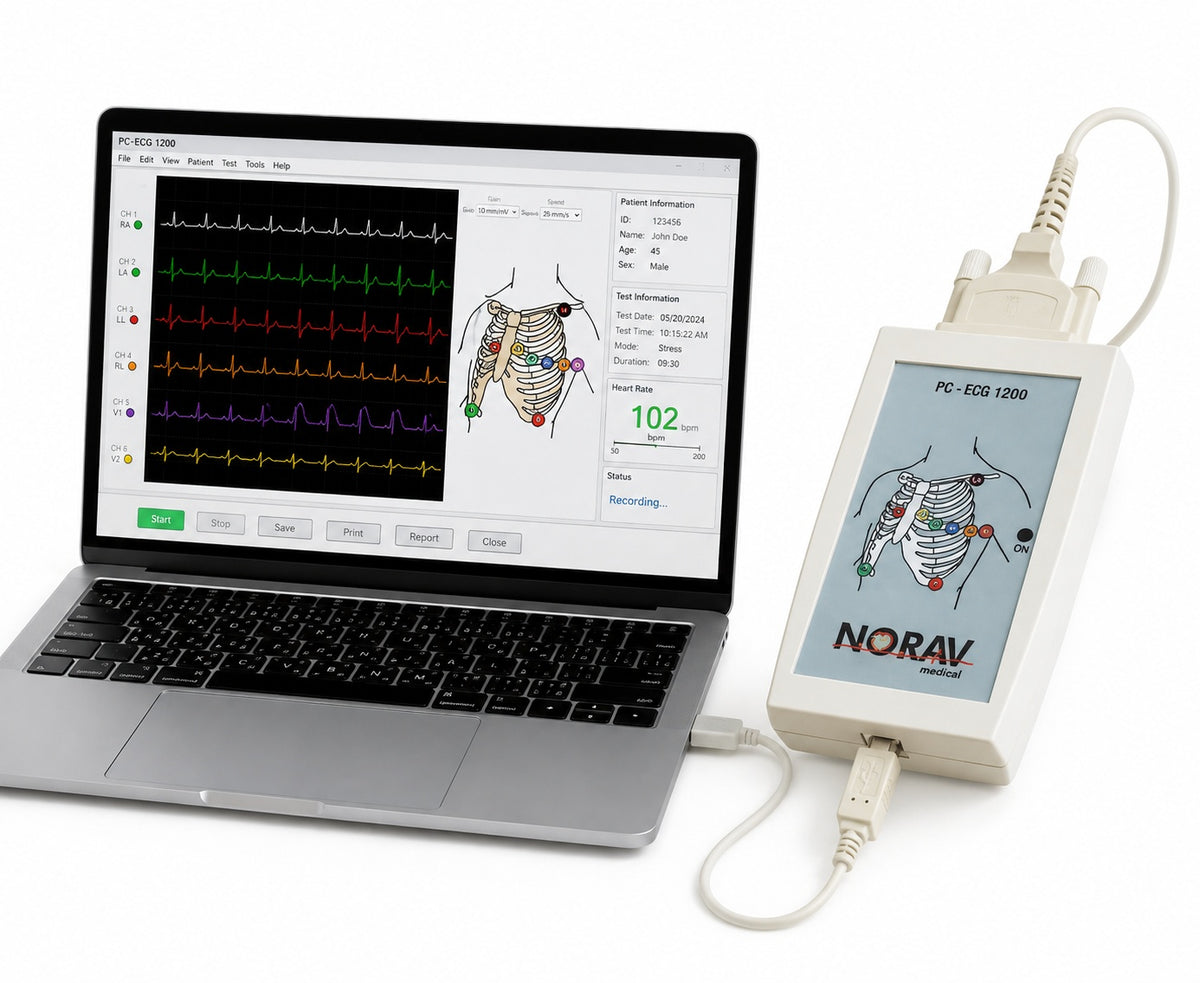 Norav Medical 1200M Classic model PC-ECG