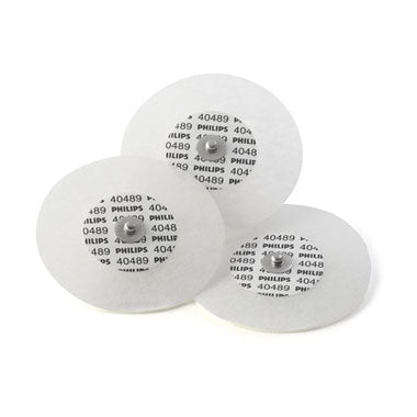 Philips 40489E adult paper tape disposable electrode 300/cs