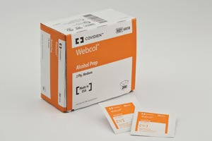 COVIDIEN/MEDICAL SUPPLIES WEBCOL ALCOHOL PREP PADS
