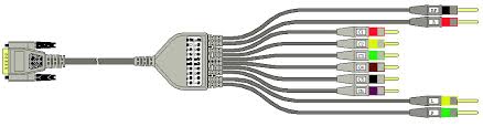 Nihon Kohden BA-903D ECG Patient Cable